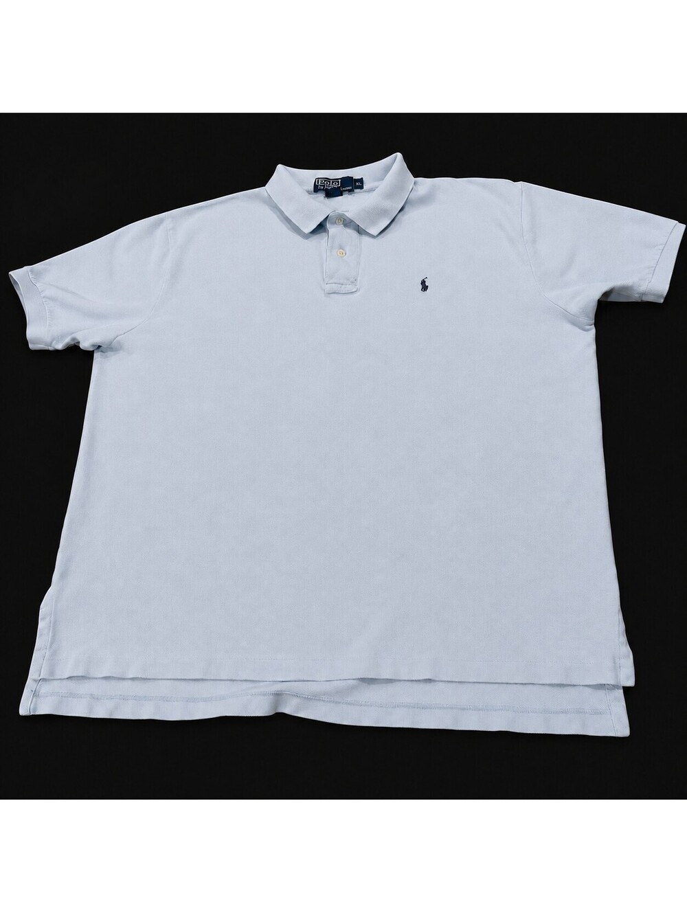 Vintage Polo Ralph Lauren Men’s XL Light Blue Cotton Polo Shirt